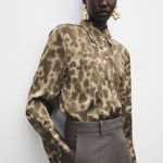 Chemise satinée imprimée