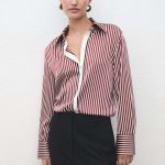 Chemise rayures combinées