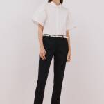 pantalon en piqué longueur cheville