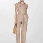 Combinaison lin style cargo