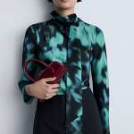 Blouse imprimée nœud