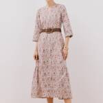 Robe imprimée avec ceinture