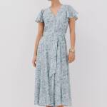 robe midi imprimée