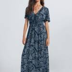 Robe midi à taille tressée