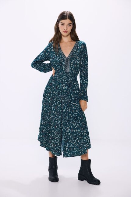 Robe midi asymétrique