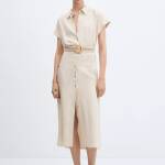 Robe chemisier ceinture