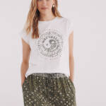T-shirt à motif ethnique