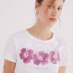 T-shirt à motif floral