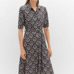 Robe polo en maille piquée