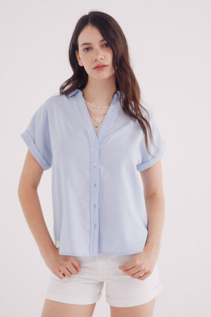 chemise Oxford à manches courtes