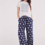 Pantalon palazzo imprimé