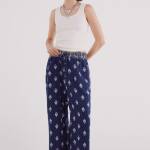 Pantalon palazzo imprimé
