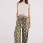 Pantalon palazzo imprimé