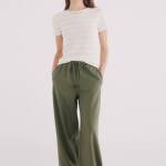 pantalon large en lin