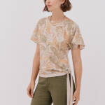 Top en satin imprimé