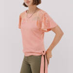 Top en satin imprimé