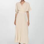 Robe évasée plissée