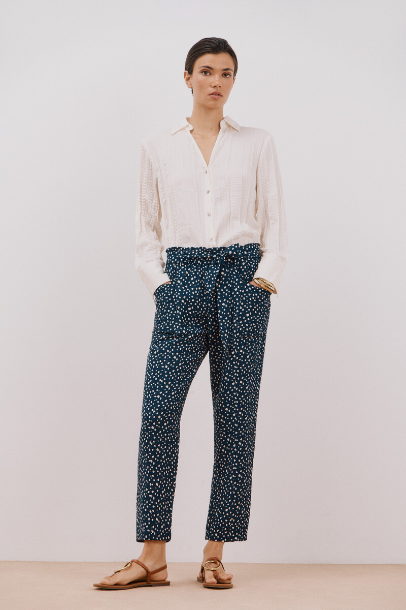 P_614917219FM Pantalon fluide avec ceinture – Image 1