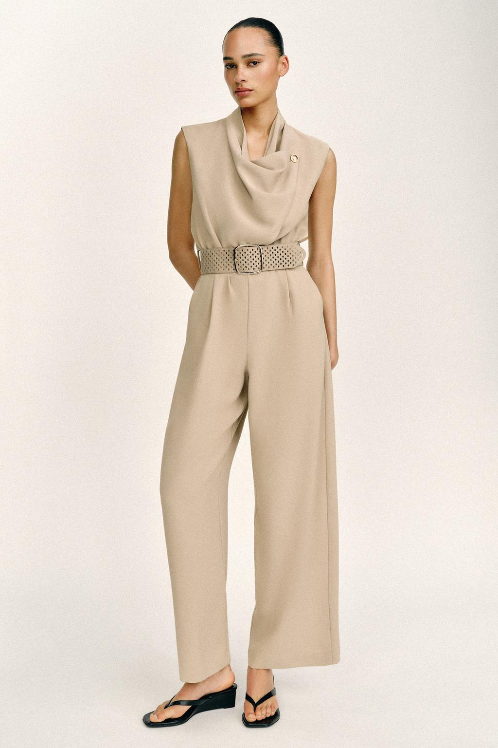 03293053711-p COMBINAISON LONGUE AVEC CEINTURE – Image 1